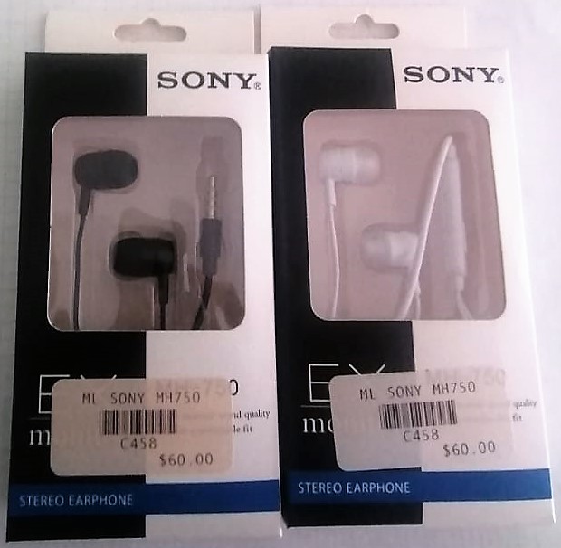 AURICULARES SONY 3.5 mm COLOR (NEGRO Y BLANCO)